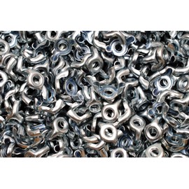 (200) Stamped Steel 3/8-16 Coarse Thread Type D Wing Nuts Zinc Plated Nut