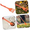 WADY Gutter Rake Rotatable Handle Gutter Cleaning Rake Multi Use