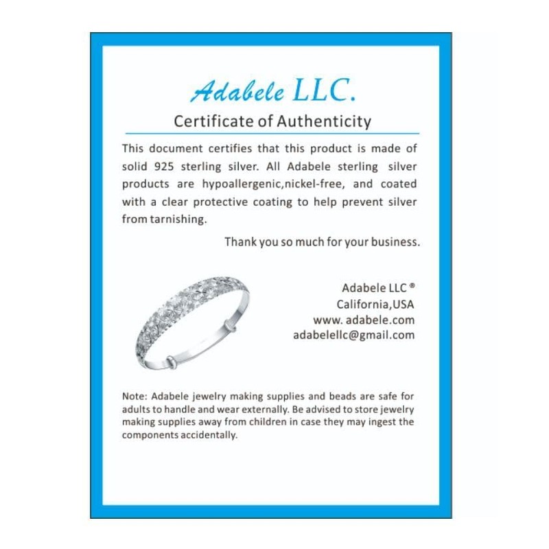 Adabele - 20 abalorio sueltas de plata de ley 925