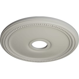 Ekena Millwork CM18DIPCF Diane Ceiling Medallion, 18"OD x 3 5/8"ID x 1 1/8"P, Hand-Painted Pot of Cream