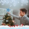 KEYIDO Blue Star Christmas Tree Topper Star for Christmas Tree