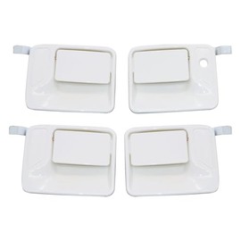 GXARTS - 4 manijas de puerta exteriores blancas 7C3Z2522405AA F81Z2626601AAB F81Z2626601AAB compatibles con Ford F250 F350 Pickup Truck 1...