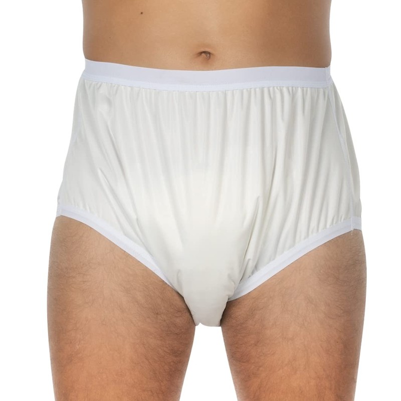 Suprima 1-204-000 Unisex Polyurethane Incontinence Briefs Size 52 White