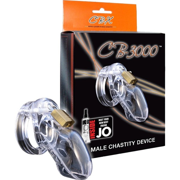 CB-3000 Male Chastity Device, Clear