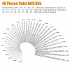Cahuczlhoz 60Pc Mini Micro Hand Drill Bits Set Small Manual