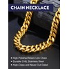 Bandmax Thick Cuban Link Chain Necklace for Men 12mm Wide