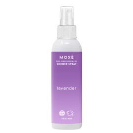 MOXE Shower Mist, Spa Steam Spray, Certified Natural Essential Oils, Aromatherapy, Tension Relief (Lavender, 4 Fl Oz (Pack of 1))
