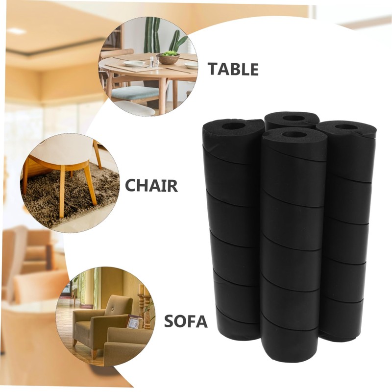 Mikinona Bed Frame Leg Protectors 4 Pieces Furniture Leg Caps