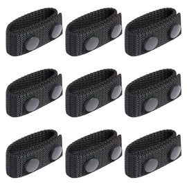 Mihoutal 9 Pcs Belt Keepers for Duty Belt, Black Nylon Keepers, Fits 2" Wide Police, Tactical, Utility Belts, Heavy-Duty, Anti-Sag, Wear-Resistant