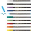 edding 1340 Set of 10 Assorted Glitter Brush Pen Set,