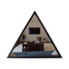 Radiance Goods Contemporary Black Finish Triangle Framed Wall Mirror 31.5"