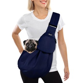 SlowTon Carrier Sling Dog, Cat Pet Hand Sling Carrier Shoulder Bag, Adjustable Padded Shoulder Strap with Front Pocket Dog Carry Bag Metro Outdoor