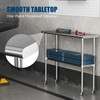 Chingoo Stainless Steel Table with Wheels 14 x 48 Inches