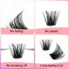 FADLASH Lash Clusters DIY Eyelash Clusters Natural Waterproof 0.07 D
