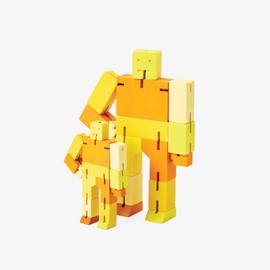 CUBEBOT® Capsule Collection | 3D Puzzle Roboter | Gelb Multi | David Weeks | Areaware (Micro)