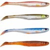Savage Gear Rubber Shads Slender Scoop Shad - 4 Softbaits,