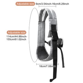 Children's Carrier Side Baby Sling Carrier Baby with Non-Slip Hip Seat Sling Toddler Hip Carrier Toddler Carrier Ergonomic Carry Aid Baby Carrier from up to 3-36 Months (2-20 kg) - Grey