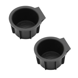 LESHIAUTO 2PCS Front Console Cup Holder Inserts Compatible with Ford F-150 2009-2014 Lincoln Mark LT 2010-2014 Replaces# 9L3Z-1513562-CB, 9L3Z1513562CB