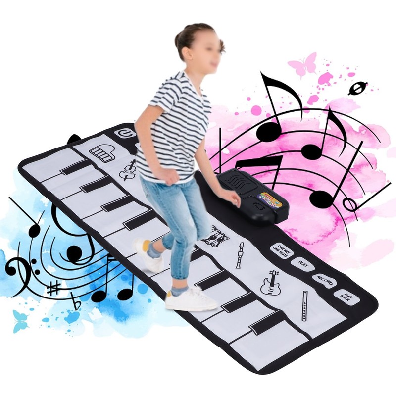 Children Music Piano Keyboard Dance Floor Mat Kid Musical Play