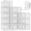 SIMPDIY Shoe Storage, 12 Pack Shoe Organizer for Closet, Shoe