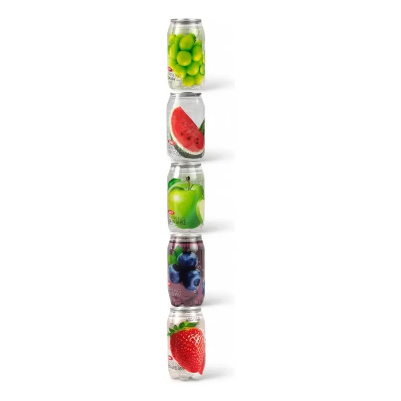 Sparkling Bebida Coreana Sabores Mixtos 350ml Okf Set 5 Pzs