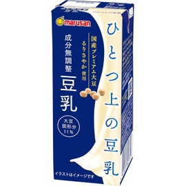 Marusan Soy Milk Unadjusted Premium Soy Milk Drink 200ml (Pack of 12), Hitotsujo no Tonyu, No Sugar Added, MADE IN JAPAN, Limited Stock