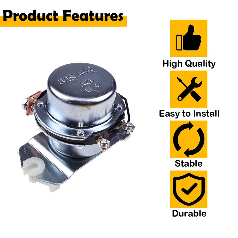 ELSOON 1711900179 12V Positive Battery Relay Compatible with Takeuchi TB230