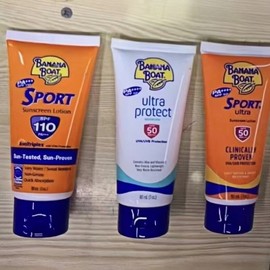 [Overseas] Biore Sunscreen Thai Banana Boat Separating Cream Spf50 Full Body Waterproof Sweat-Proof UV-Resistant Military Training 90ml/S pf50 white 5ea