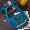 New Lyre Harp ，16 Metal String Harp Solid Wood Mahogany