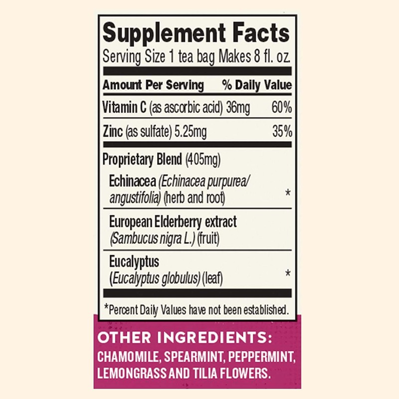 Celestial Seasonings Sleepytime Echinacea Complete Care Wellness Tea (3x20Bag)