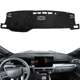 JOYTUTUS Dash Cover Mat Compatible with 2025 4Runner & 2024 2025 Tacoma Dashboard Cover Mat Non-Slip Dash Mat with Openable Speaker Cover