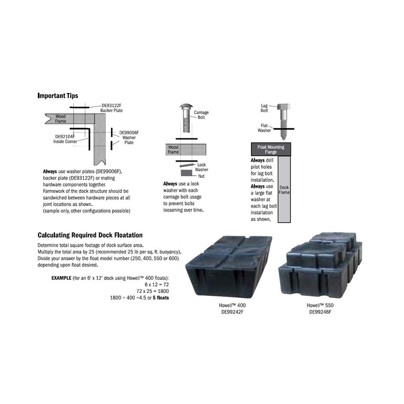 Dock Edge Floating Dock Heavy Duty Anchor Chain Corner, Galvanized