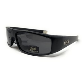 Locs - Flat Top Wrap OG Gangsta Hardcore Locs Sunglasses (Matte Black), unisex-adult