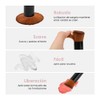 Set 4 Aplicadores Maquillaje Brochas Esponja Belleza Polvo Base Corrector