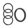 FEGVE Titanium Key Rings Split Rings 4 Packs, for Home