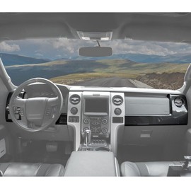 kaisudiAP Center Console Dashboard Panel Cover Trim Carbon Fiber for Ford for F150 2009-2014 Front Interior,Inner CCDPCTFFF0CF