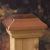 Victoria Copper Plateau Post Cap, 4 x 4-In.