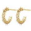 FOXNOV Gold Hoops Earrings for Women Lightweight Hypoallergenic Earrings 14K
