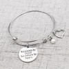 The Positive Christian Sisterhood Bangle Bracelet - Stainless Steel Friendship
