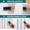 Diraysid 100% Blackout White Curtains Linen Curtains for Bedroom Grommet