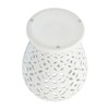 Sagebrook Home Cut-Out Daisies Temple Jar, White