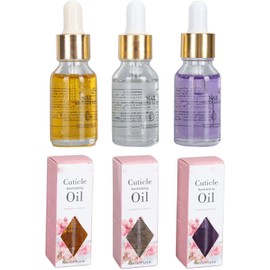 3 Uds Aceite para Cutículas de Uñas, Hidratante Nutritivo, Fortalecedor Perfumado Previene la Sequedad Suavizante de Cutículas 15ml