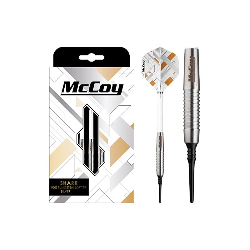 McCoy Darts D6094 Shark | Premium 90% Tungsten Soft Tip