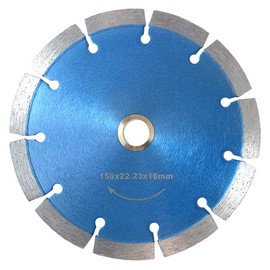 Meacase 6 inch Segmented Diamond Saw Blade for Concrete Masonry Brick Block Stone with 7/8"-5/8" Arbor