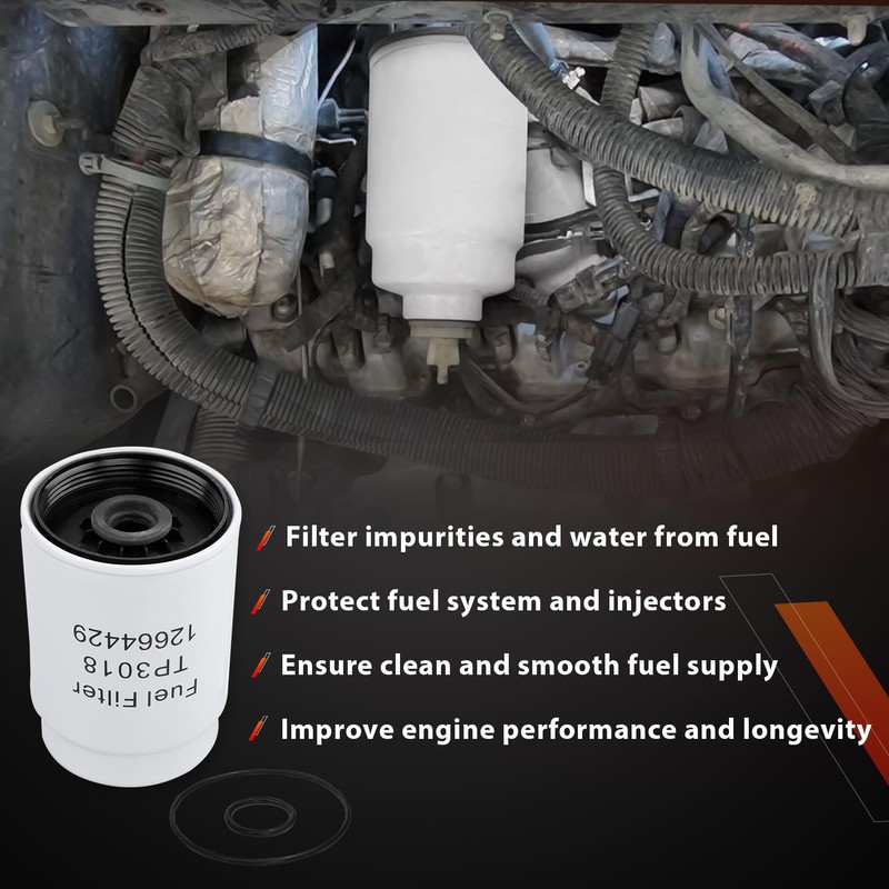 Diesel 6.6L Duramax Filter Kit Compatible with 2001-2016 Chevy Silverado/GMC