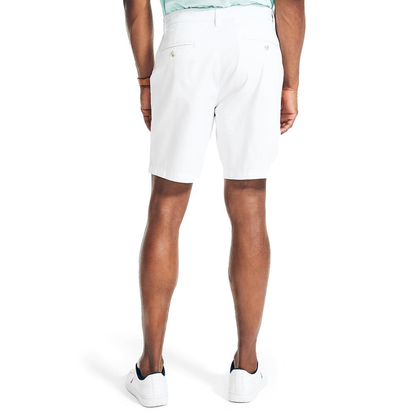 Nautica Men's Classic Fit Flat Front Stretch Solid Chino Deck