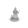 Human Wizard With Beard and STaff Tabletop DND Gaming Miniature