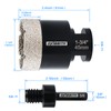 DKIBBITH 1-3/4'' Diamond Hole Saw, Vacuum Brazed Core Bit for