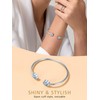 FindChic Women's Stainless Steel Birthstone Bracelet Roman Numeral Bracelet Valentine's