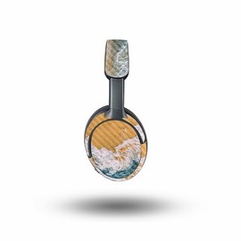 MightySkins Carbon Fiber Skin Compatible with Bose QuietComfort Ultra - Sea and Sand | Protective, Durable Textured Carbon Fiber Finish | Easy to Apply